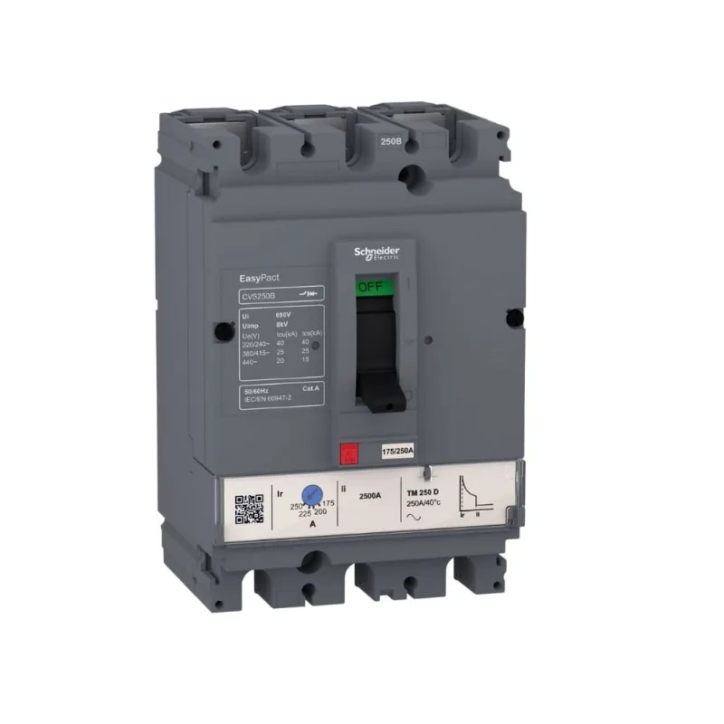 Disjuntor Ajustável 3P 70-100A 25Ka 380V Cvs100B3100 (Lv510307) Schneider