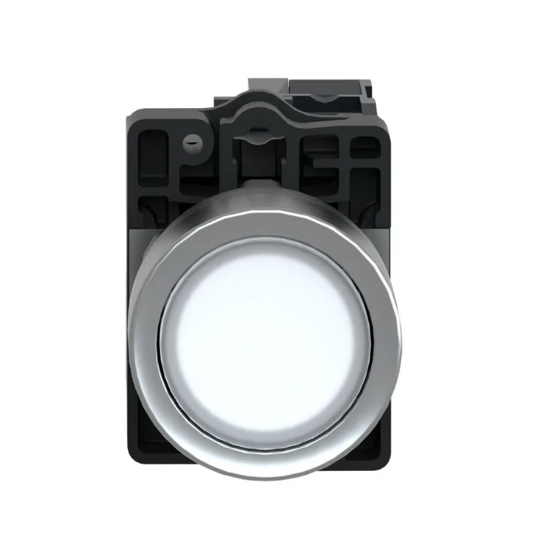 Botão 22Mm 1Na Led 220V Branco Iluminado Xa2Ew31M1 Plástico Schneider