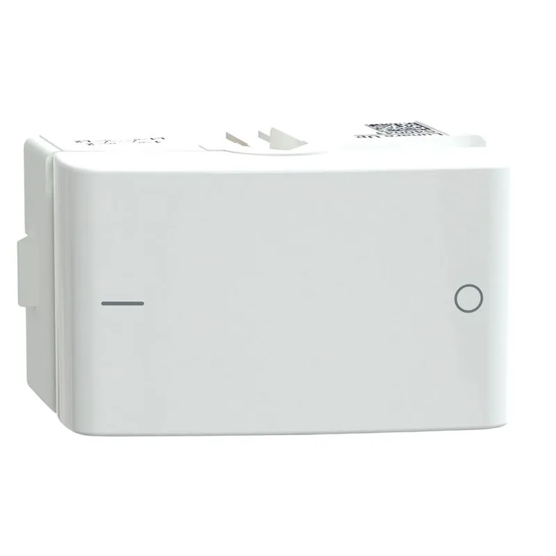 Módulo Interruptor Bipolar Simples 25A S400410 Branco Brilhante Lunare Up Schneider