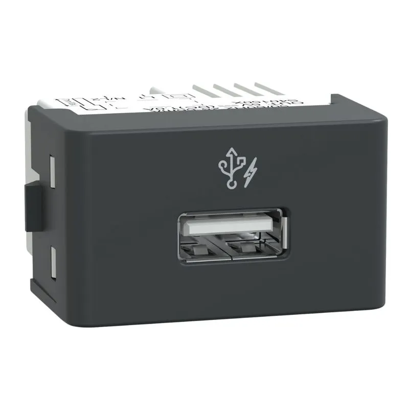 Módulo Carregador Usb-A S401501 Grafite Fosco Lunare Up Schneider