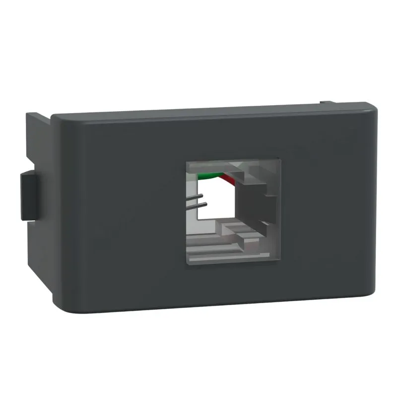 Módulo Tomada Telefone Rj11 2 Fios S402201 Grafite Fosco Lunare Up Schneider