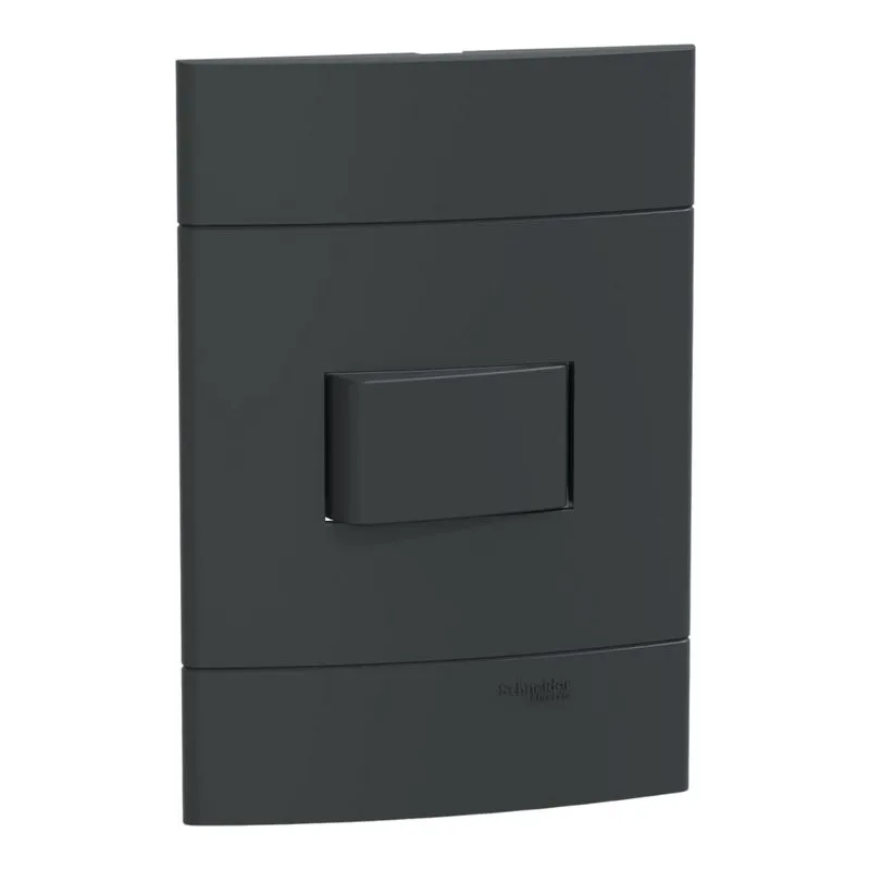 Conjunto Montado Interruptor Simples S411001 Grafite Fosco Lunare Up Schneider