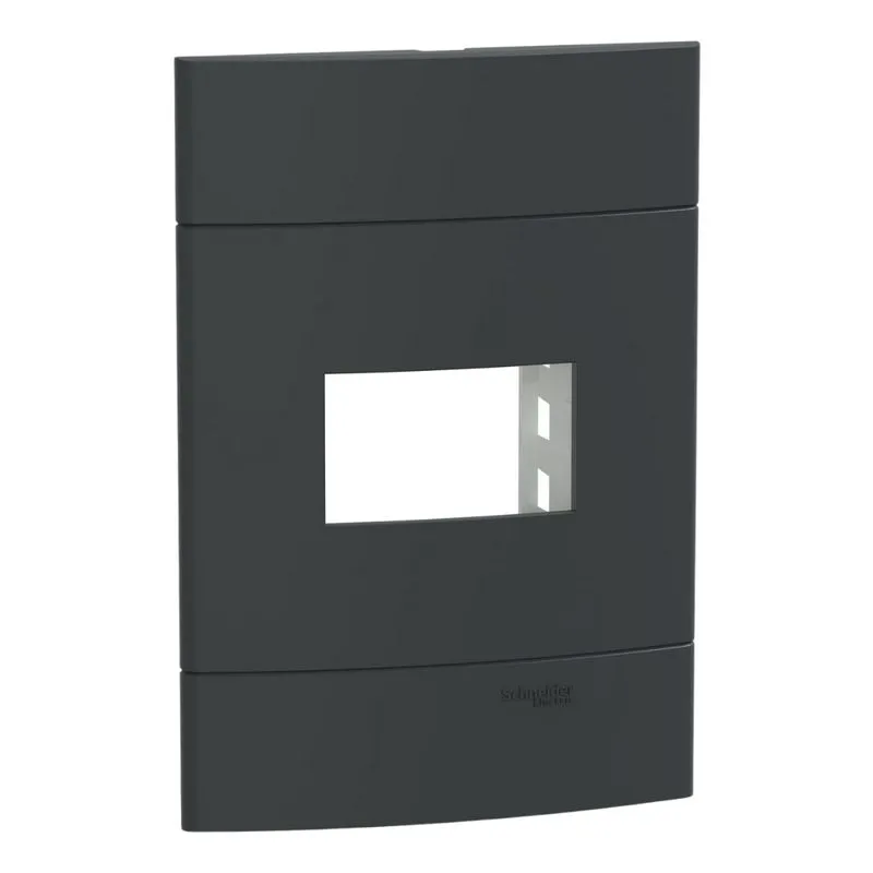 Placa 4X2 Para 1 Módulo+Suporte S421211 Grafite Fosco Lunare Up Schneider