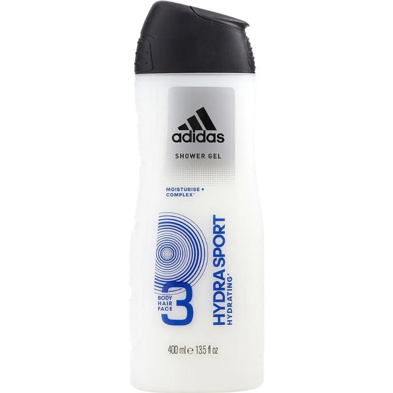 Gel De Banho Masculino Adidas Hydra Sport 3-in-1 390 Ml