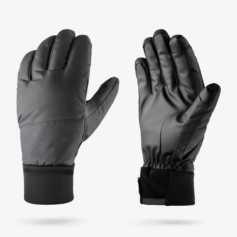 Luva Adulta de Esqui Wedze Preta Luvas de ski adulto, 100 LIGHT preto, G