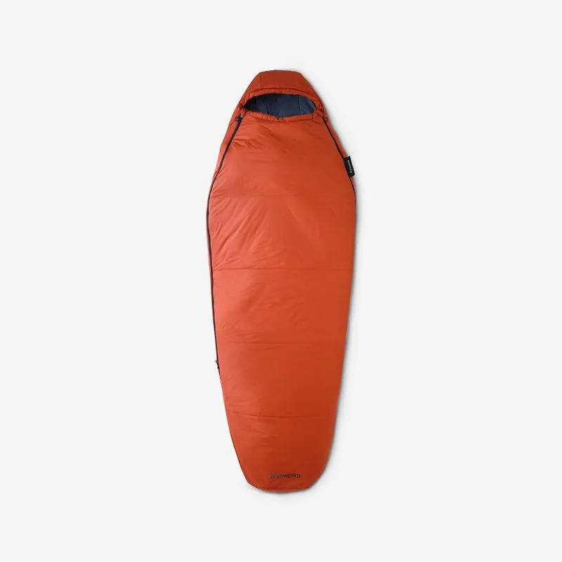 Saco de Dormir Adulto de Trekking MT500 10°C Simond Laranja - G