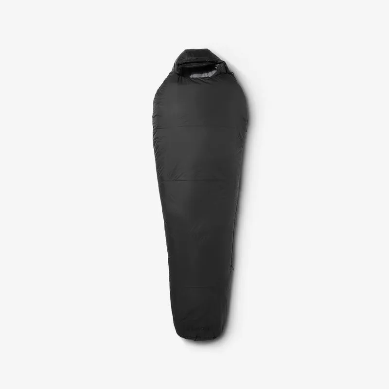 Saco de Dormir Adulto de Trekking MT500 5°C Simond Preto Saco de dormir de Trekking MT500, GG