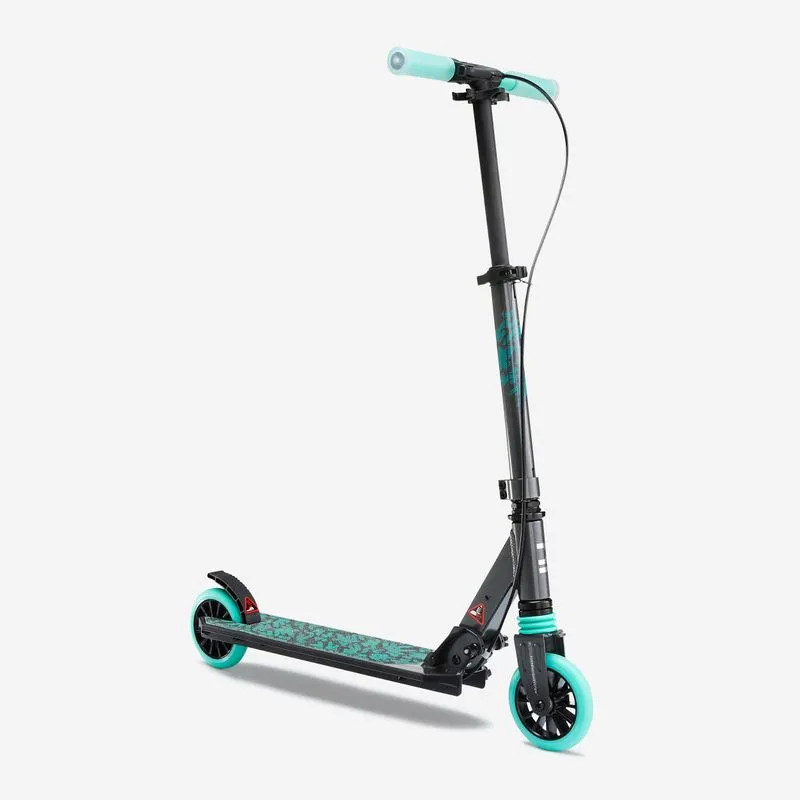 Patinete Infantil Mid 5 Oxelo Preto e Turquesa Trotinete Mid 5, ÚNICO