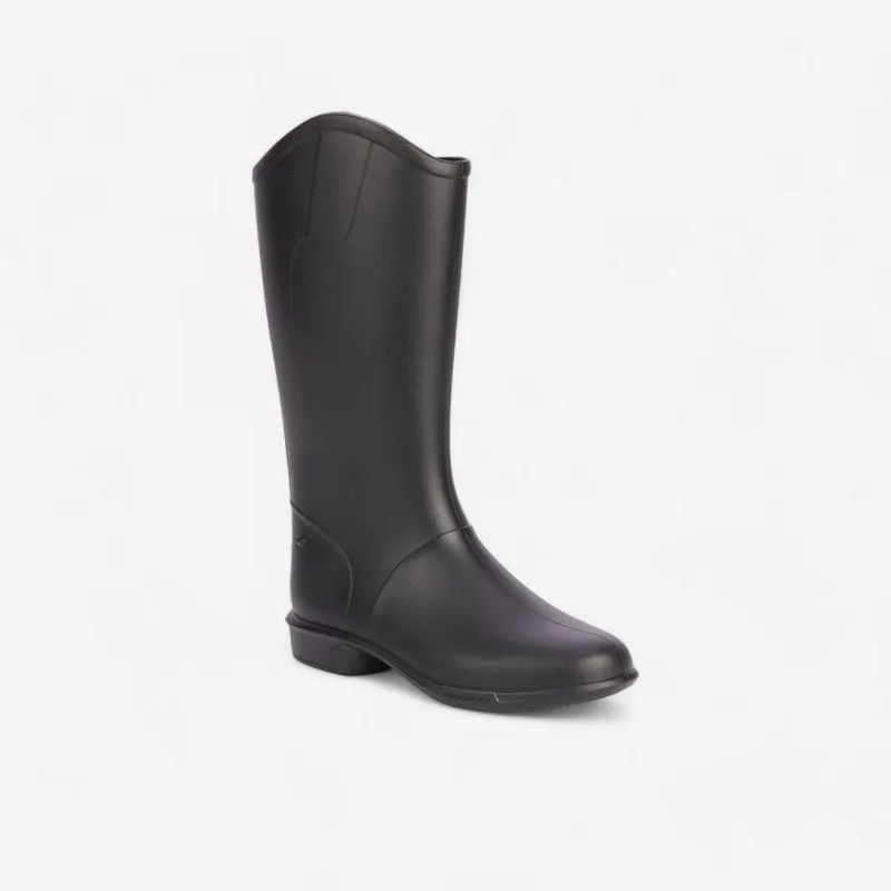 Botas de Equitação Criança 100 Preto, BR 30