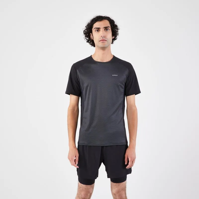 Camiseta Masculina de Corrida Run 900 Light Kiprun Preta, GG