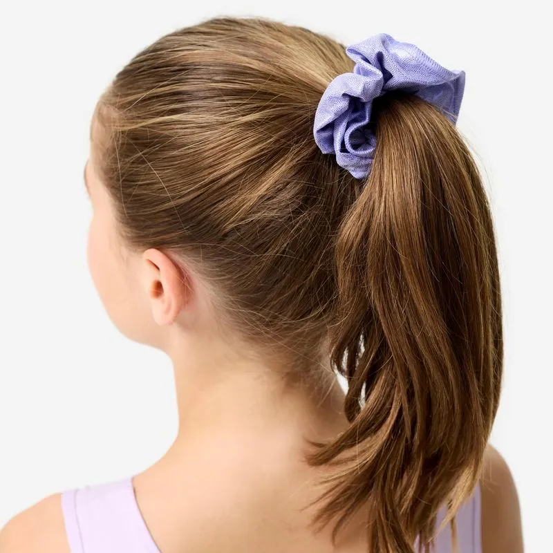 Elástico de Cabelo para Ginástica com Lantejoulas Roxo, ÚNICO