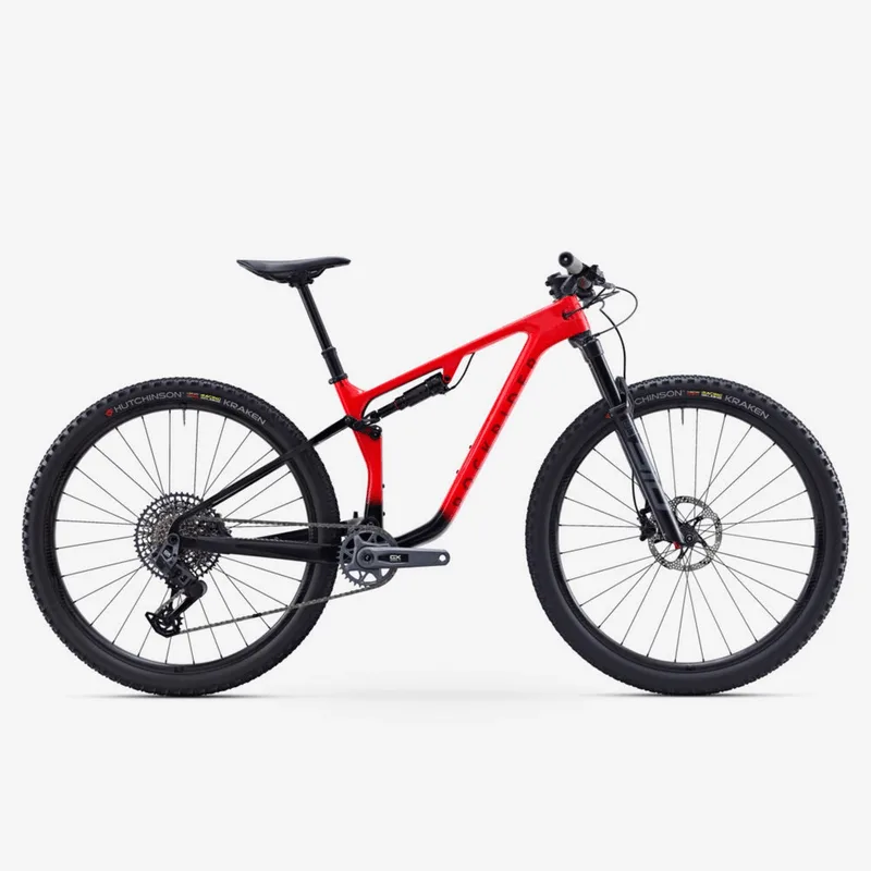 Bicicleta MTB Full Suspension Race 940S Carbono Rockrider Vermelha - G