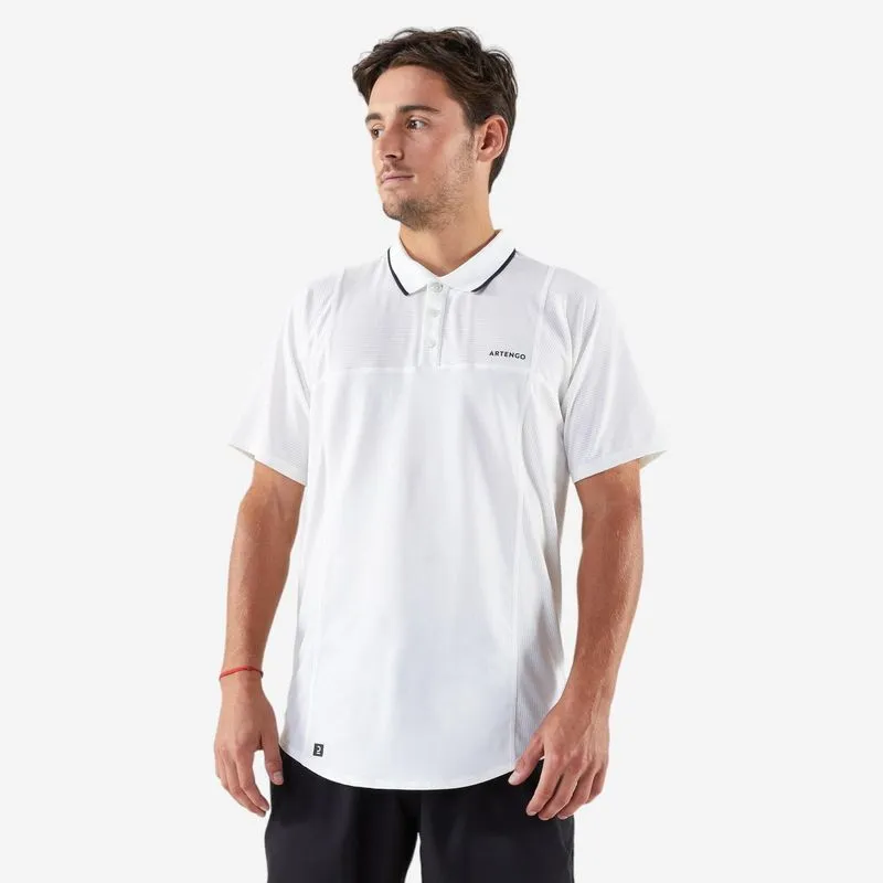 Camisa Polo Masculina de Tênis Dry Artengo Branca - M