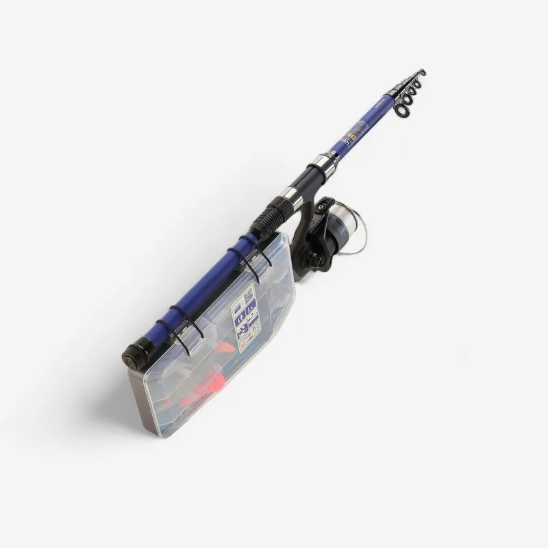 Conjunto de Pesca Natureza UFish 2.40m Caperlan Azul - UNICO