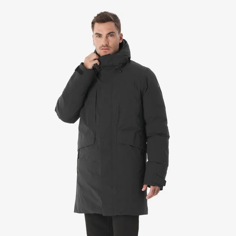 Jaqueta Parka Masculina de Trilha Impermeável NH900 Plume Quechua Preta - G