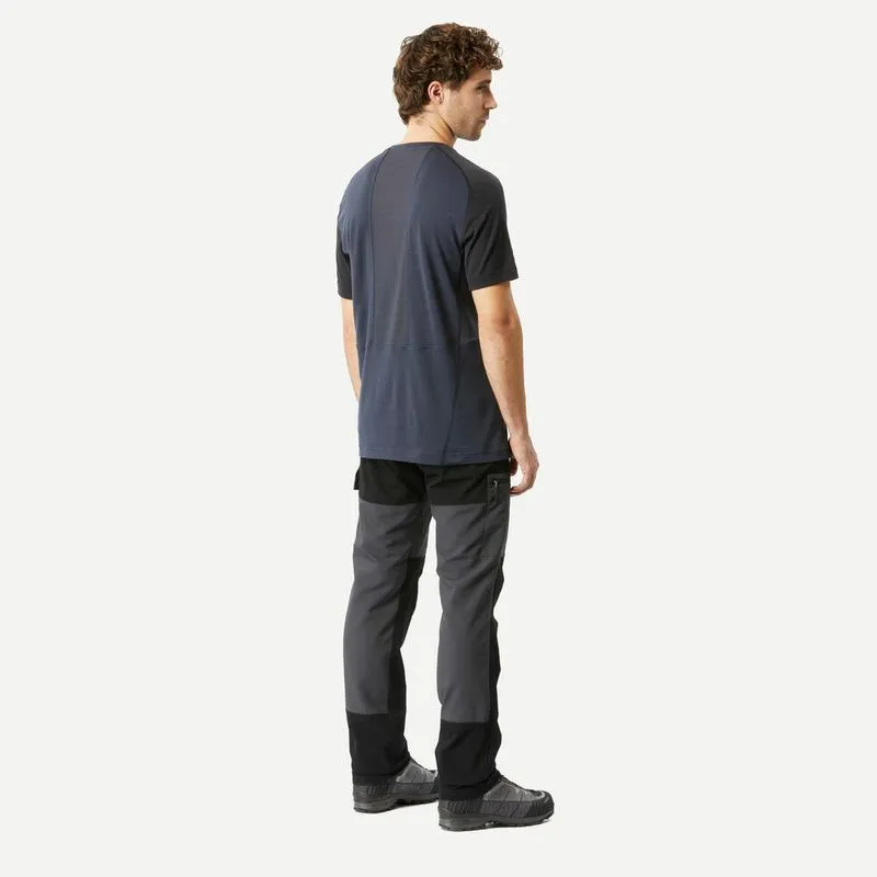 Camiseta Masculina de Trekking Mt500 Forclaz Azul - GG