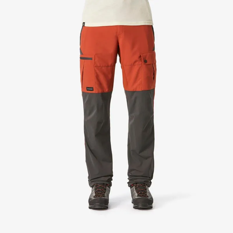 Calça Masculina de Trekking MT500 Simond Laranja Calça Masculina Resistente de Trekking MT500, M/G