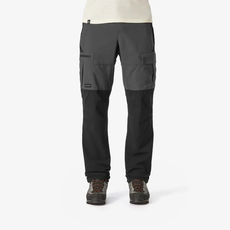 Calça Masculina de Trekking Resistente MT500 Forclaz Cinza - 44