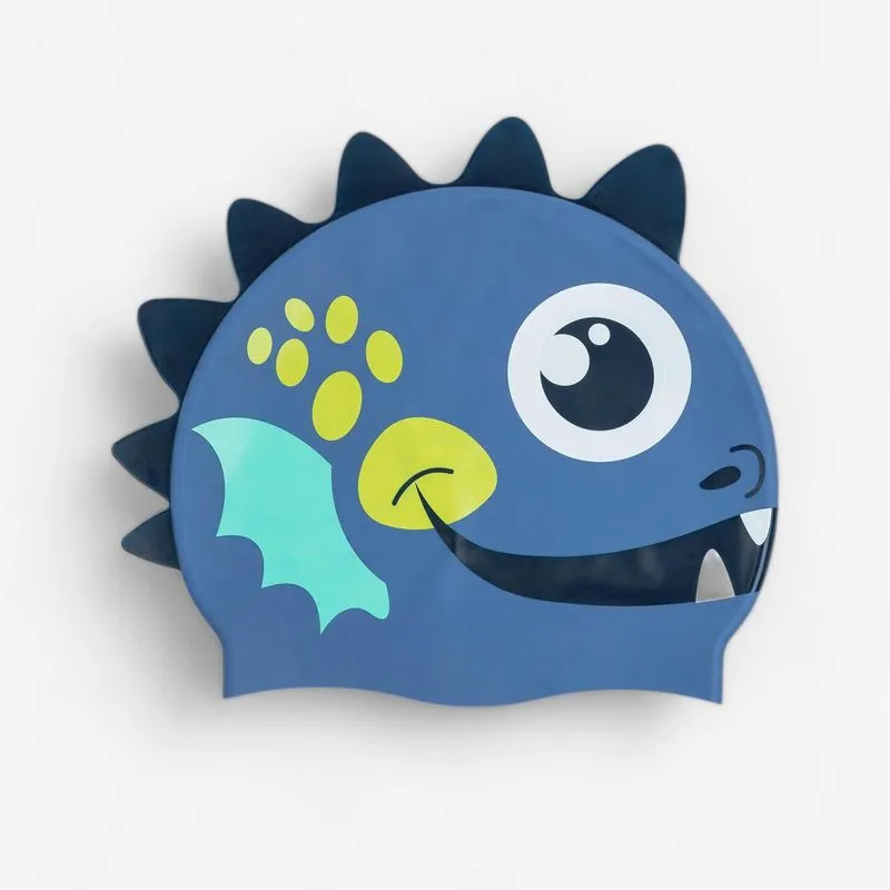 Touca Infantil de Natação Form Drago Decathlon Azul Touca de Natação em Silicone Form Drago, ÚNICO