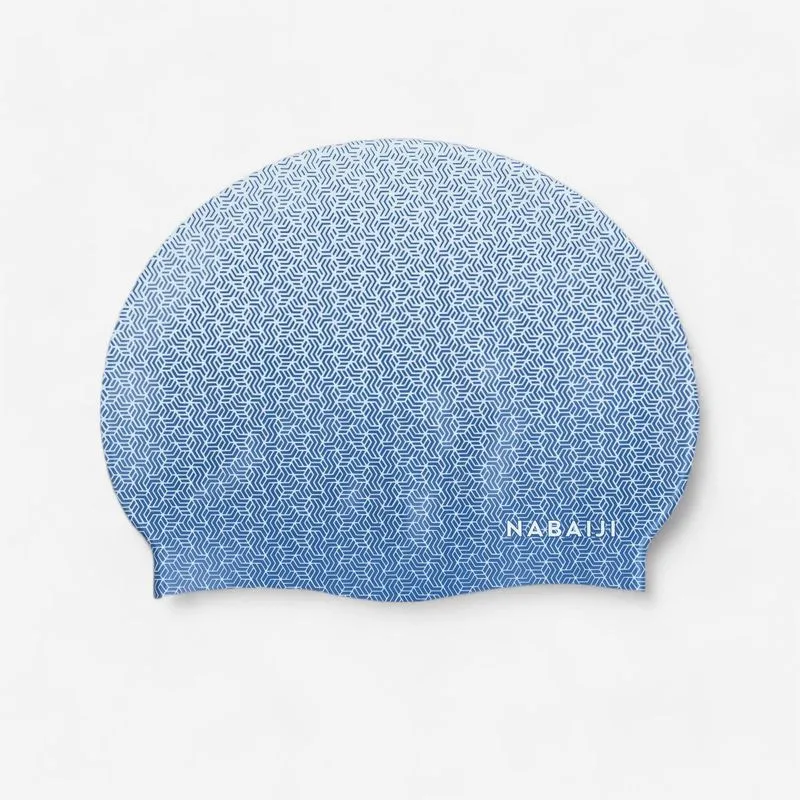 Touca Adulta de Natação Geo Nabaiji Azul Touca de Natação em Silicone Geo, Tamanho único