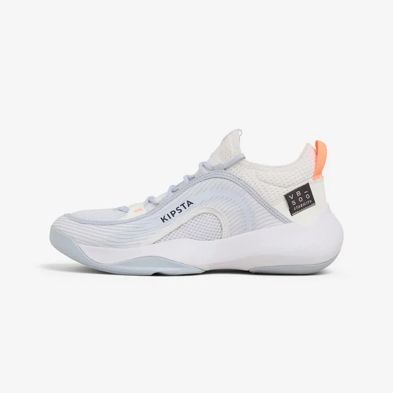 Tênis Adulto de Vôlei VB500 All Six Branco Tênis de Vôlei Stability 500 Branco, UK 8.5 - EU 43
