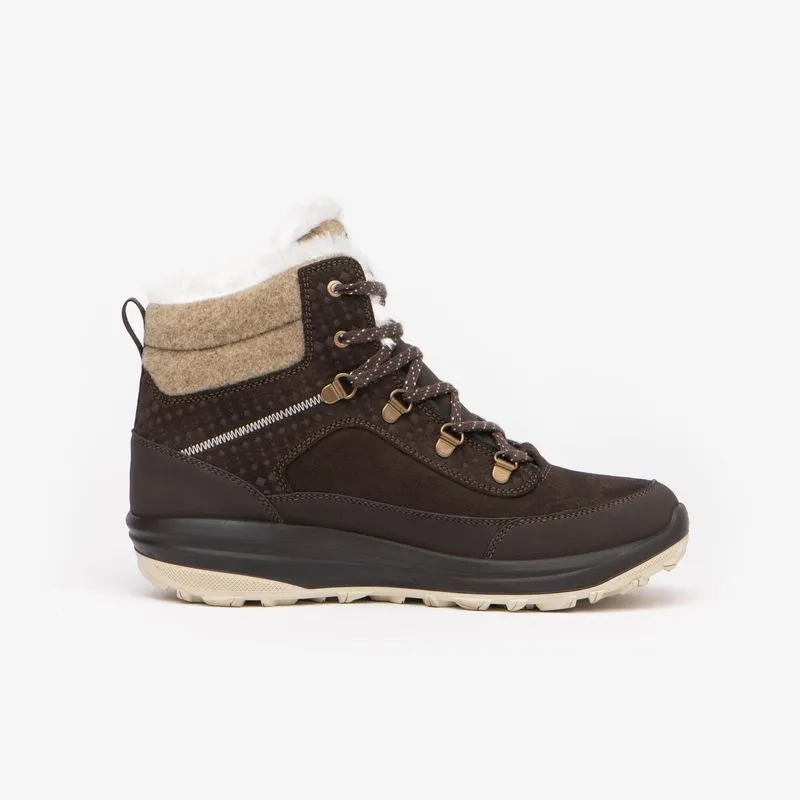 Bota Feminina de Caminhada na Neve NH900 Impermeável Quechua Marrom, 36 BR