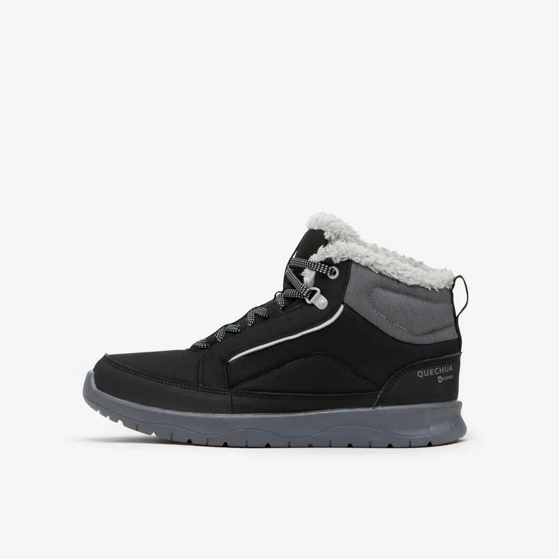 Bota Feminina de Trilha na Neve Impermeável NH100 Cano medio Quechua Preta, 36 BR