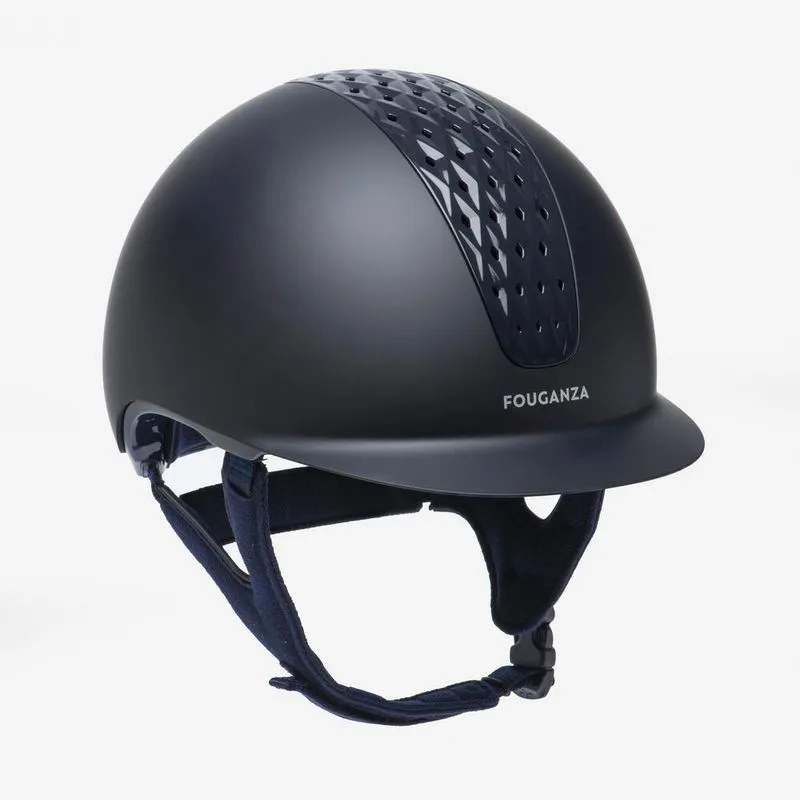 Capacete Adulto de Equitação C 520 Fouganza Azul Marinho - 57 cm