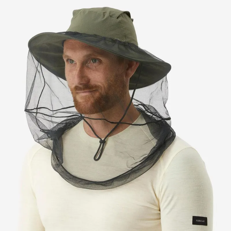 Chapéu Masculino Antimosquito para Trilha Tropic 900 Forclaz Cáqui, 59-62cm