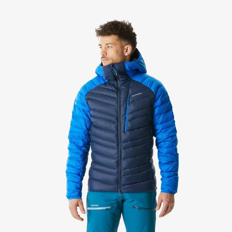 Jaqueta Masculina de Plumas para Alpinismo Simond Azul- G