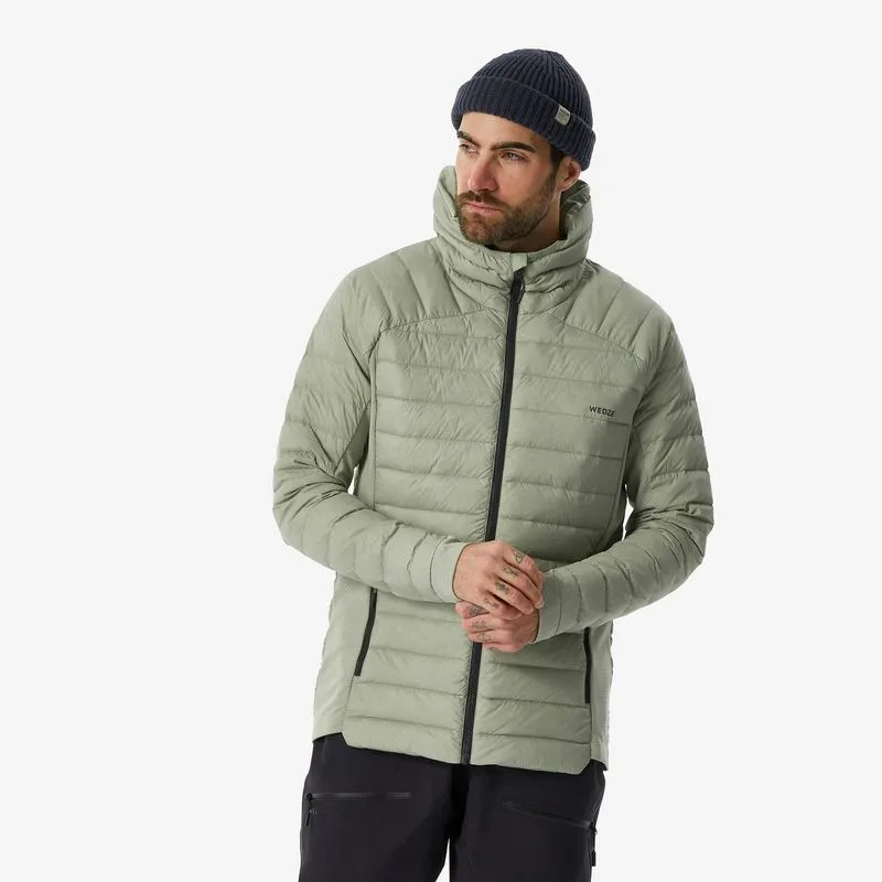 Jaqueta Masculina de Esqui FR 900 Simond Caqui Jaqueta de esqui quente e respirável para homens, fr 900 cáqui claro, P