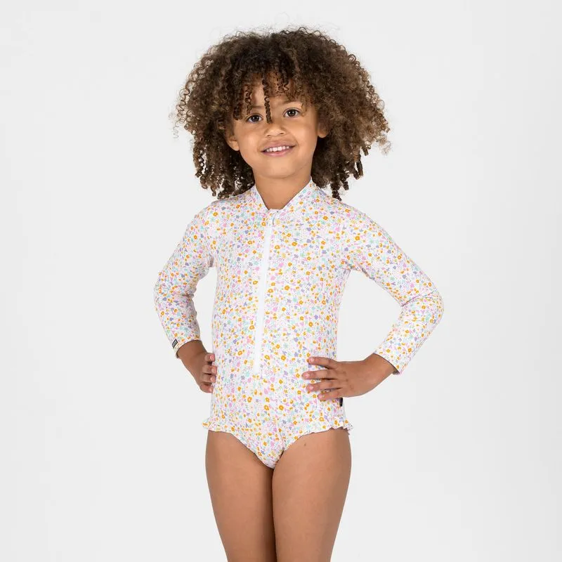 Maiô Infantil de Natação Izia Shell UV50 Nabaiji Rosa Maiô Infantil de Natação Izia shell Nabaiji, 76-81cm 18M