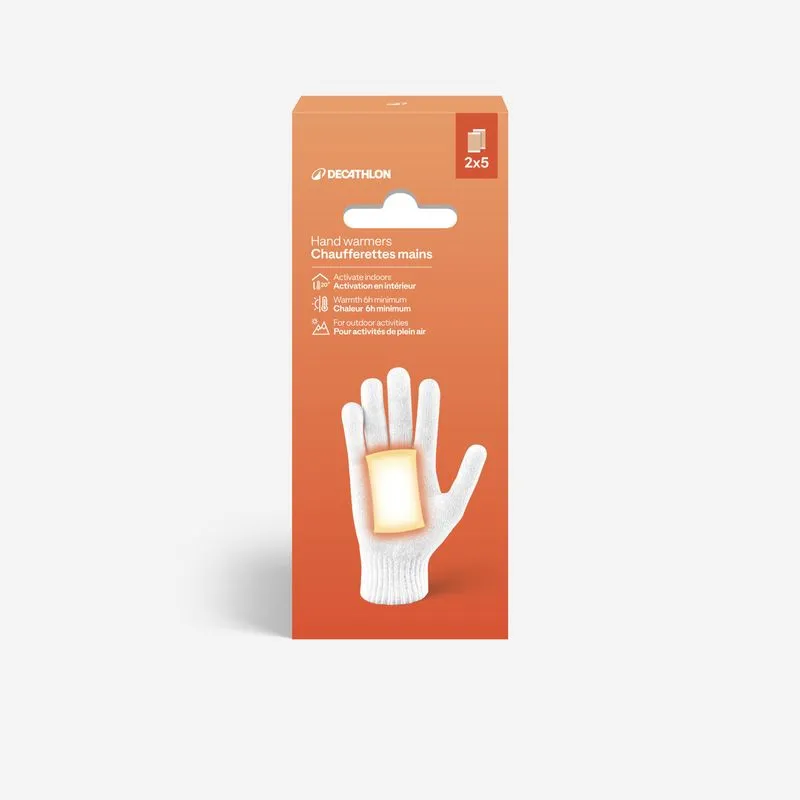Kit 5 Pares de Aquecedores para Mãos Decathlon Branco ESCALFETA DE MÃOS X10, No Size