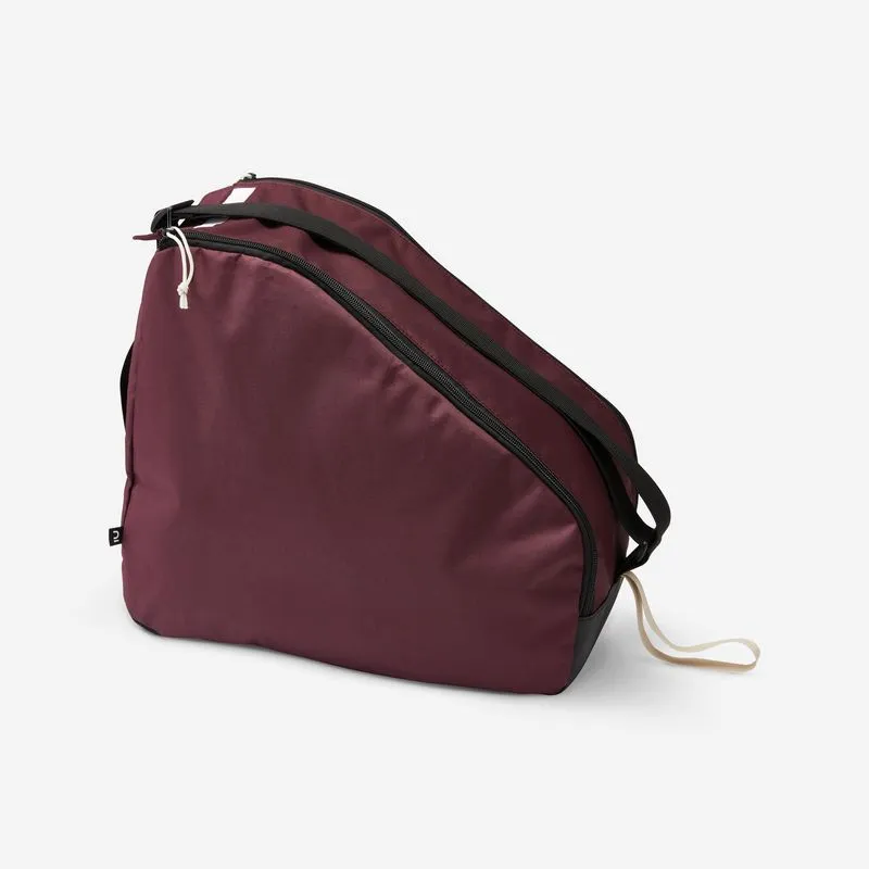 Bolsa Infantil de Patins 500 Oxelo Bordô - TAMANHO ÚNICO
