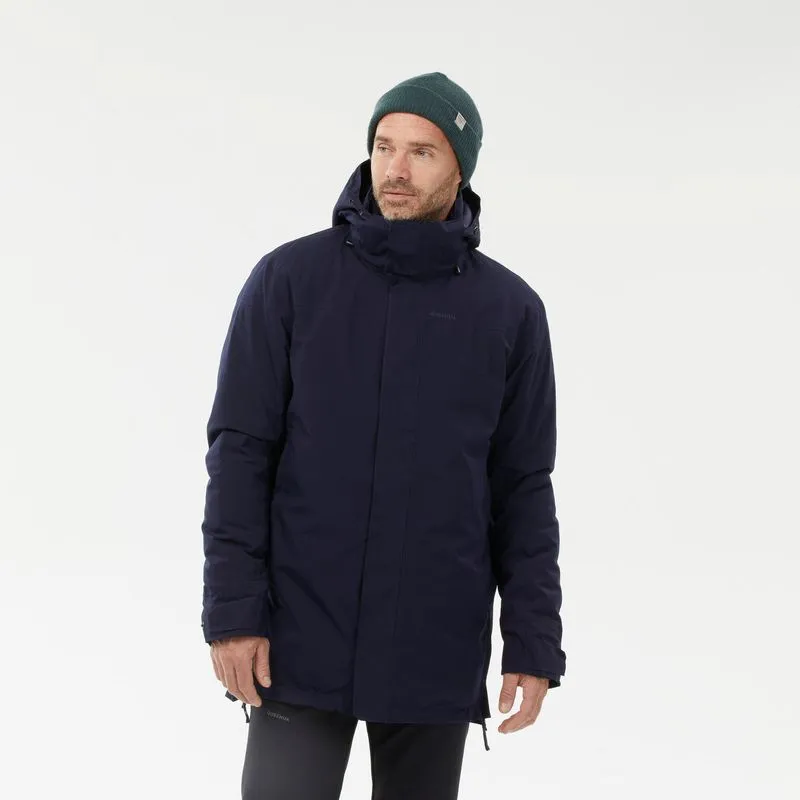 Jaqueta Parka Masculina de Trilha NH500 Warm -10°C Quechua Azul Marinho, GG