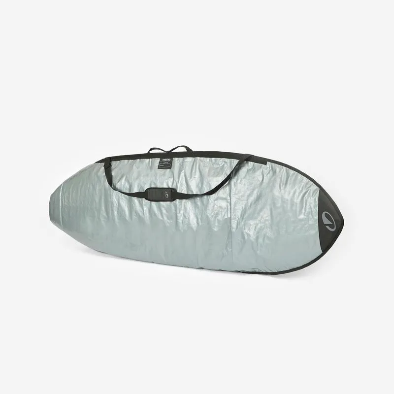 Capa para Prancha de Surfe 500 Ajustável Tribord Prata Surfbag 500 ajustável - Boardbag 1 prancha 5'4 a 7'2, ÚNICO