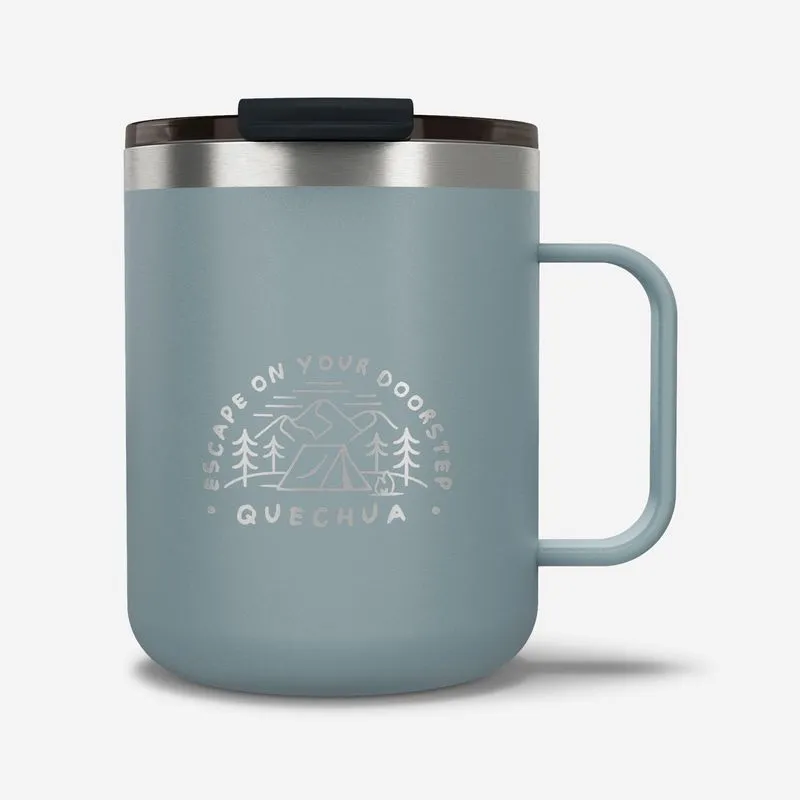 Caneca Térmica de Trilha 0,35L Aço Inox 900 Quechua Azul - TAMANHO ÚNICO