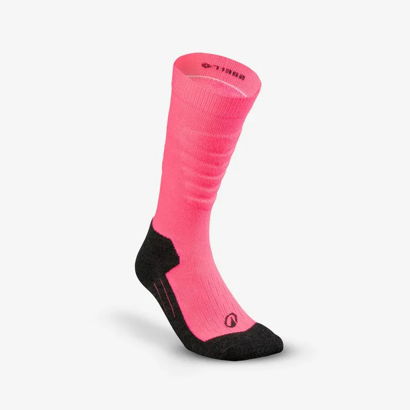 Meia Adulto de Esqui e Snowboard 500 Wedze Rosa Meia Adulto de Ski e Snowboard 500 Wedze Rosa, 2.5-5 - 35/38