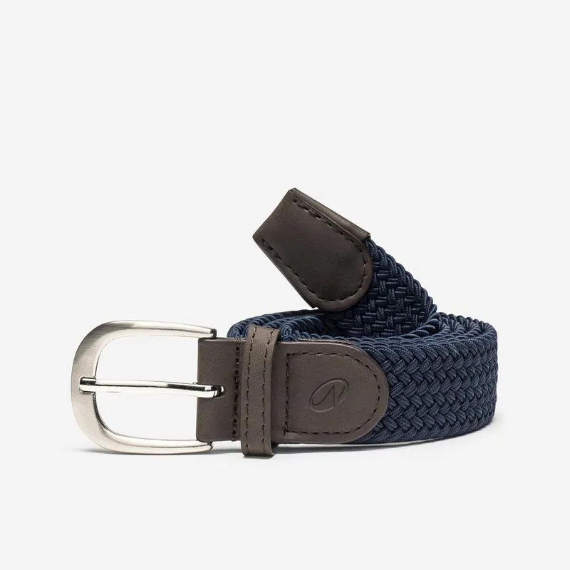 Cinto Adulto de Golf Trançado Elástico Inesis Azul - GG