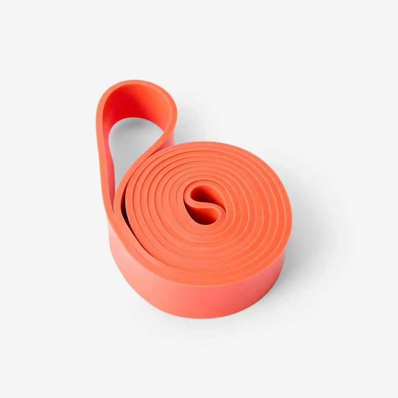 Faixa elástica de Treino resistência 30 kg Domyos Laranja Faixa de Musculação 30 Kg Domyos, ÚNICO