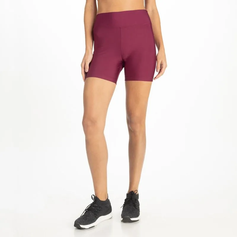 Short Feminino de Treino Slim 100 Domyos Bordô, PP