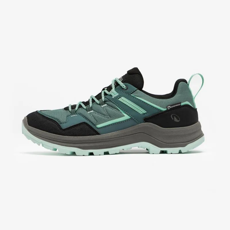 Tênis Feminino de Trilha Mh100 Impermeável Quechua Preto Tênis Feminino para Trilha Impermeável MH100 Quechua Verde, 38