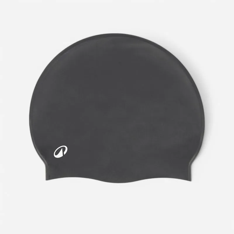 Touca Adulta de Natação de Silicone Decathlon Preta Touca Natação Silicone - Preto, Tamanho único