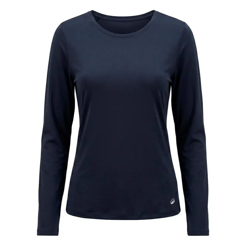 Camiseta Feminina de Treino Manga Longa New Crepo Domyos Preta - P