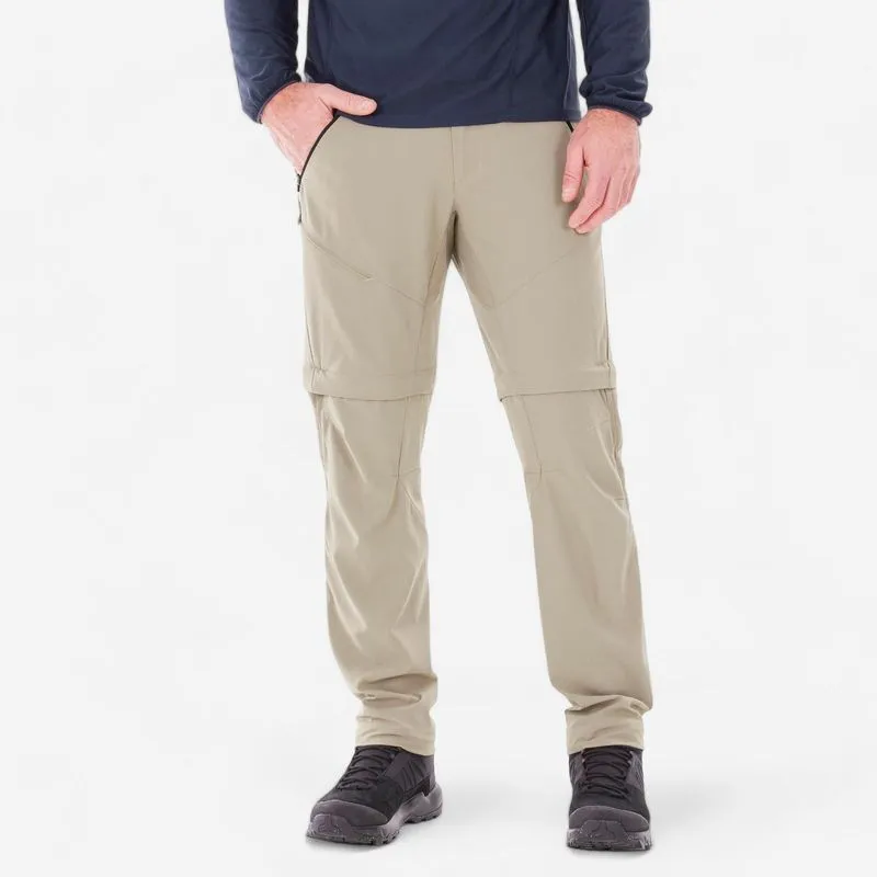 Calça Masculina de Trilha MH500 Modular Quechua Bege Calça Masculina Modular MH500 para Trilha Quechua Bege, G