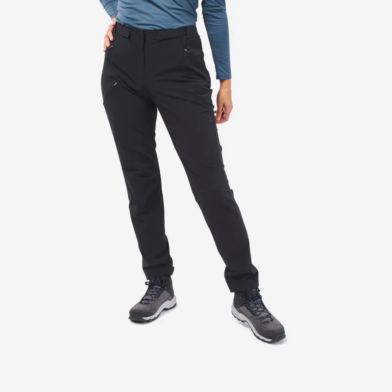 Calça Feminina de Trilha MH500 Quechua Preta Calças de caminhada MH500 - Mulher preto, G