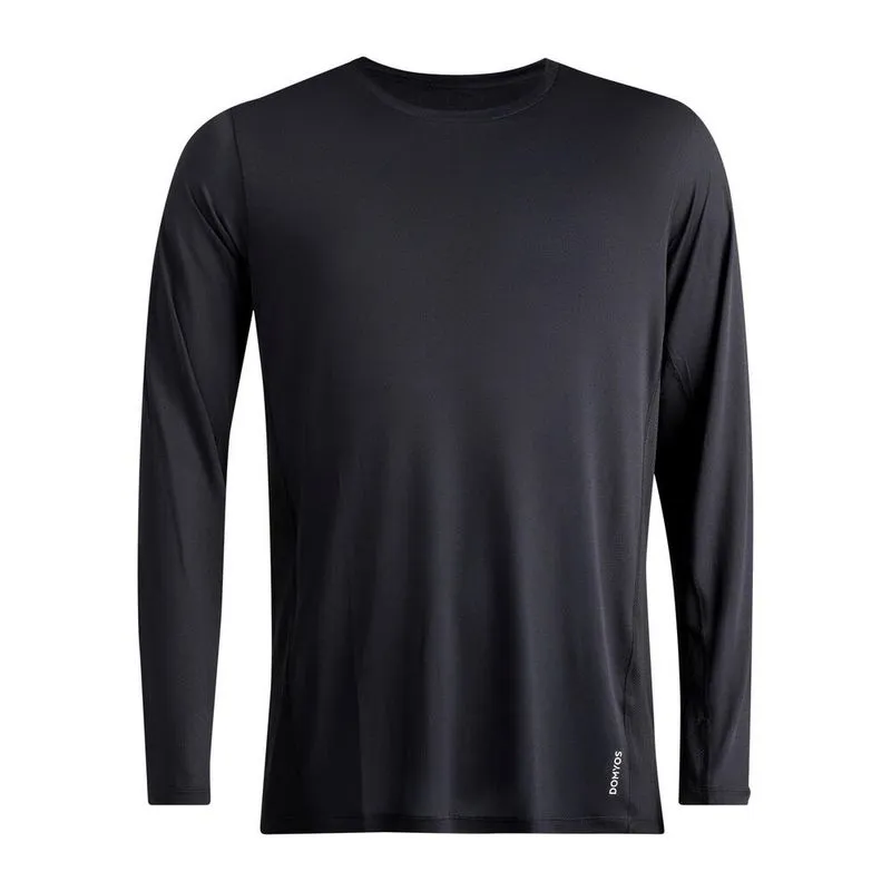 Camiseta Masculina de Treino Cardio Manga Longa 510 Domyos Preta - M