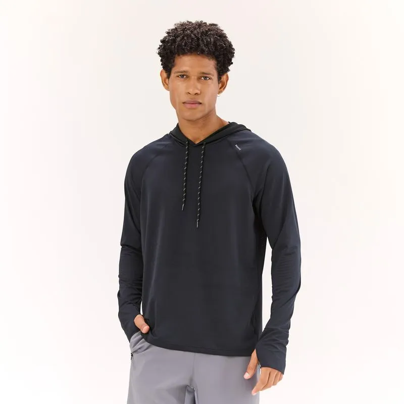 Blusa Masculina de Treino Manga Longa com Capuz Domyos Preta - GG