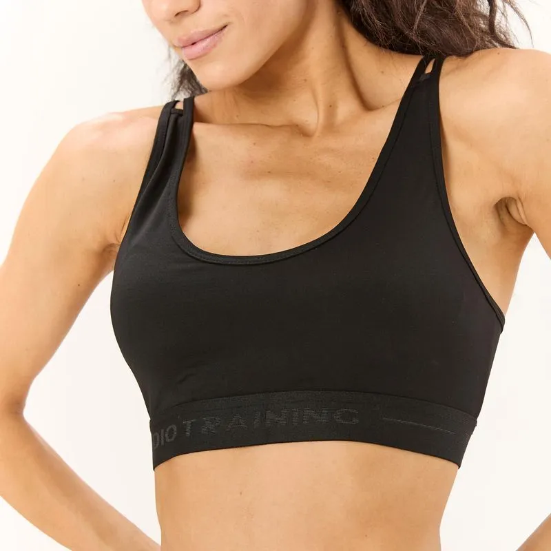 Top Feminino de Treino Strap Domyos Preto - G
