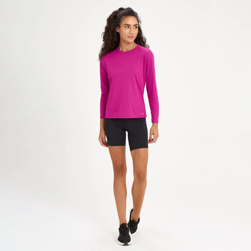 Camiseta Feminina de Corrida Proteção Solar Dry Kiprun Rosa Camiseta Feminina de Corrida Proteção Solar Dry Kalenji, rosa, 46